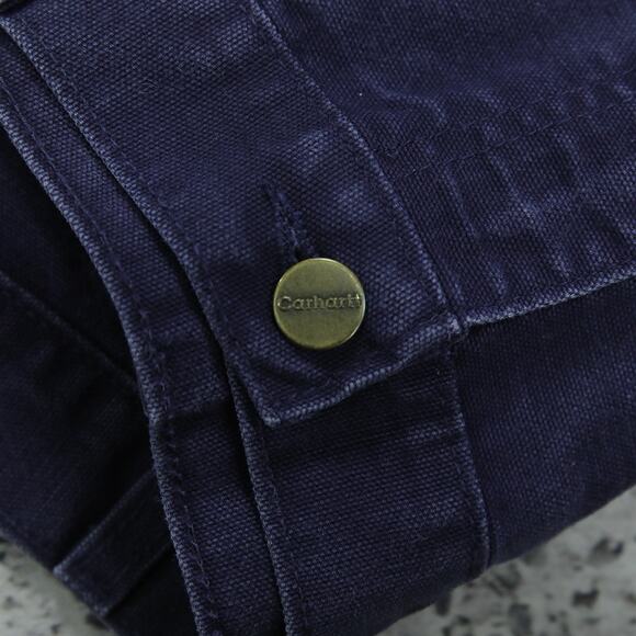 RARE Vintage Carhartt B25 MDT Midnight Dark Blue Carpenter Shorts 33x8.25 - Picture 13 of 14